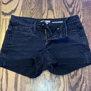 Black Jean shorts